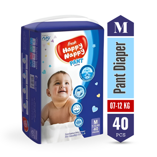 Happy Nappy (7-12Kg) - M  Pant Diaper <br> 40 pcs