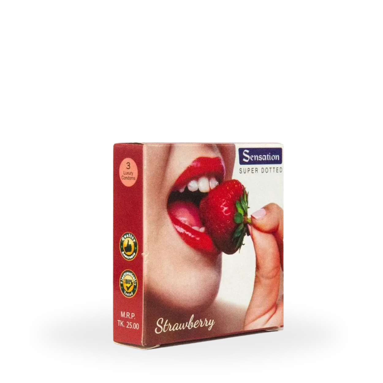 Sensation Strawberry<br> 3's Pack-Condom