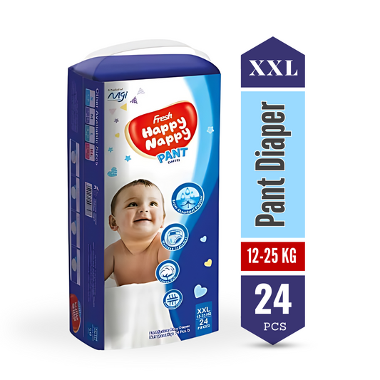 Happy Nappy (12-25Kg) - XXL Pant Diaper  <br> 24 pcs