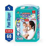 Avonee (4-8Kg) - S Pant Diaper  <br> 60 pcs