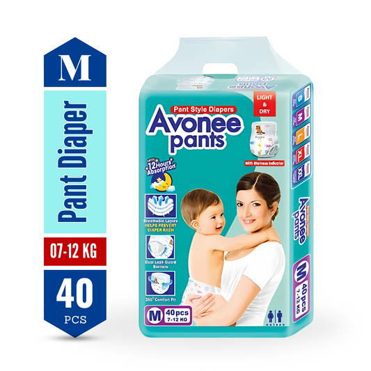 Avonee (7-12Kg) - M Pant Diaper <br> 40 pcs